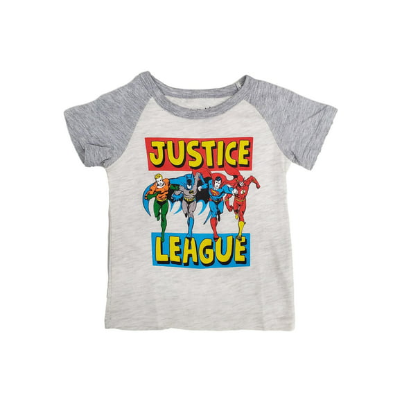 JUSTICE LEAGUE ELECTRIC TEAM Toddler & Boy Graphic Tee Shirt 2T 3T 4T 4 5-6 7 